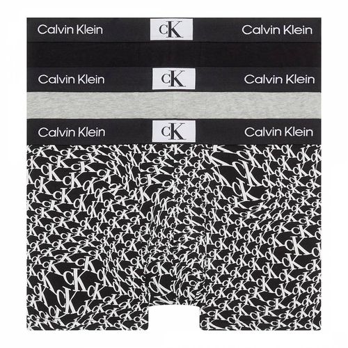 Black Grey Wrapped Logo 3 Pack Trunks - Calvin Klein - Modalova