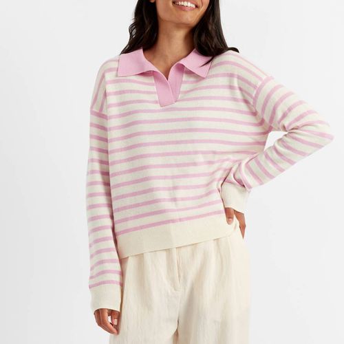 BRETON STRIPED COLLAR SWEATER - Chinti and Parker - Modalova