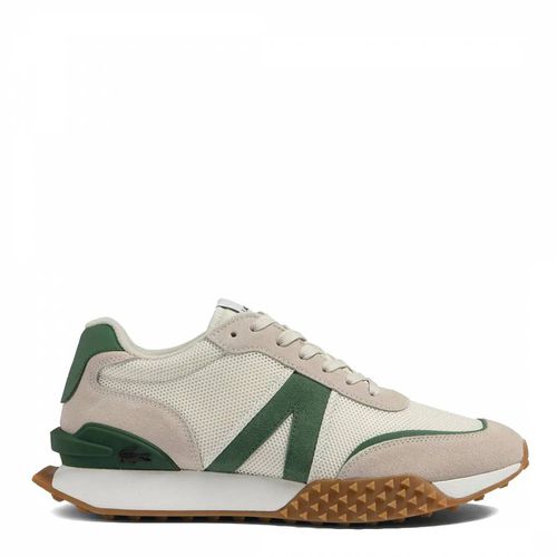 Men's White/Green L-Spin Deluxe Trainer - Lacoste - Modalova