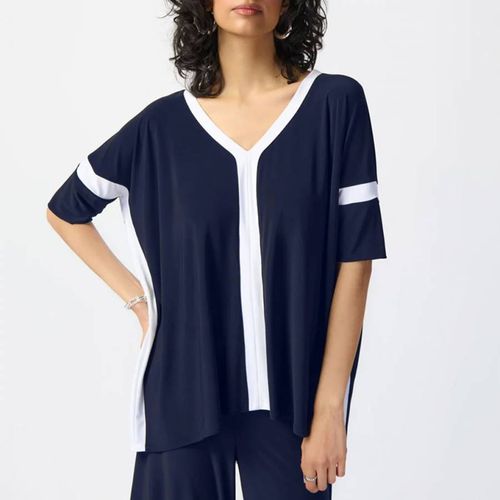 Navy / White Regular Tunic - Joseph Ribkoff - Modalova