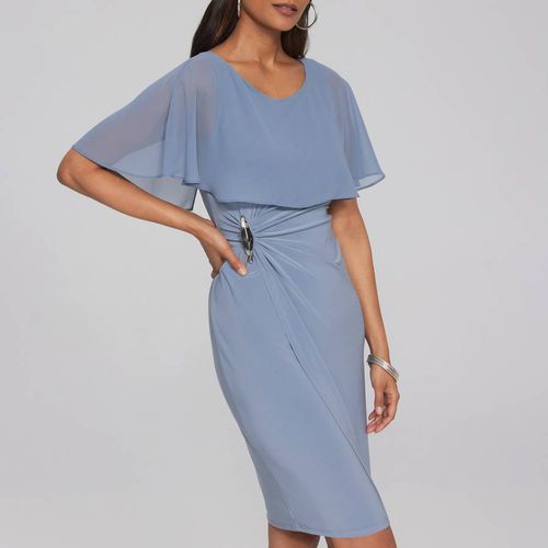 Blue Cowl Neck Dress - Joseph Ribkoff - Modalova