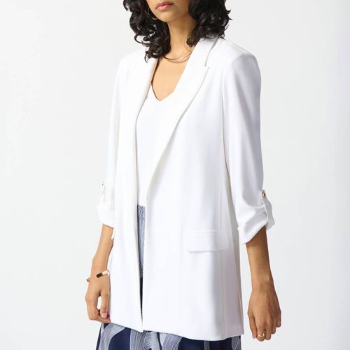 White Draped Blazer - Joseph Ribkoff - Modalova