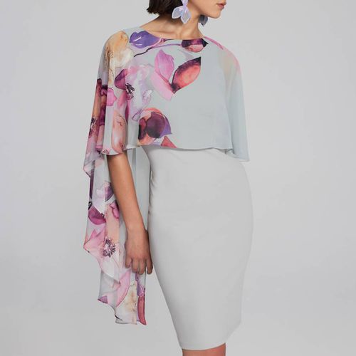 Grey / Purple Shawl Dress - Joseph Ribkoff - Modalova