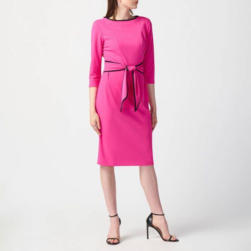 Pink Tie Midi Dress - Joseph Ribkoff - Modalova