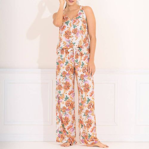 Cream Flowers Mimosa Pyjama Set - Maaji - Modalova