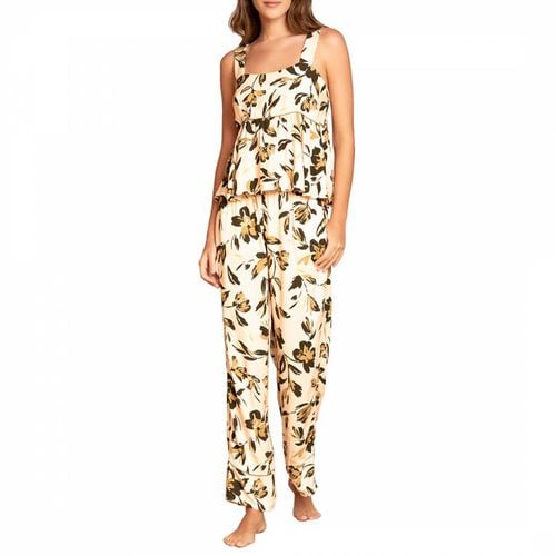 Cream Pesto Orchid Owl Pyjama Set - Maaji - Modalova