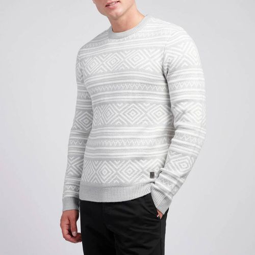 Grey Fairisle Crew Neck Jumper - U.S. Polo Assn. - Modalova