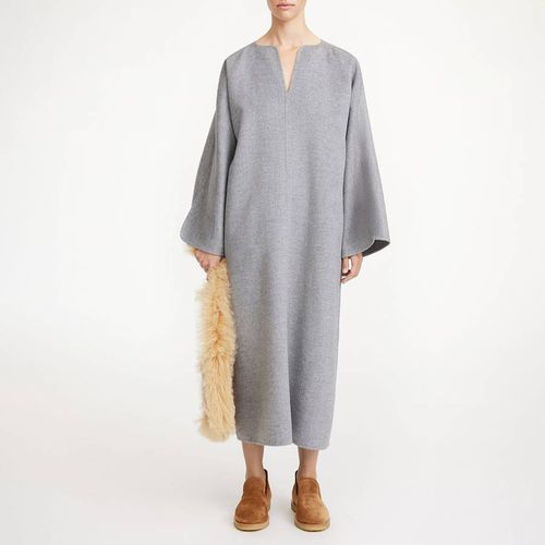 Grey Wool Cais Dress - By Malene Birger - Modalova