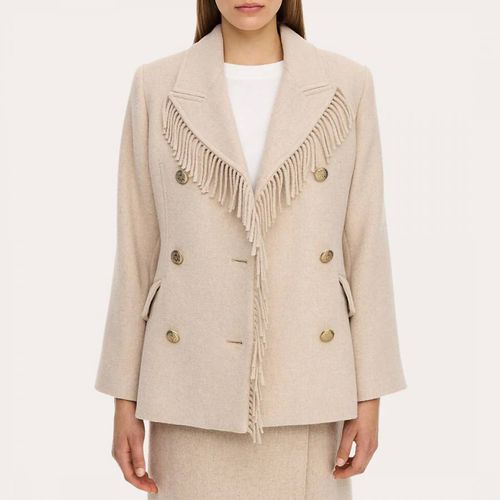 Beige Wool Blend Iggie Blazer - By Malene Birger - Modalova