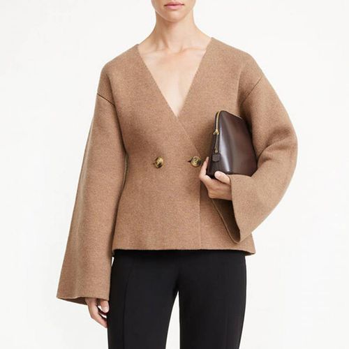 Camel Wool Bllend Tinley jumper - By Malene Birger - Modalova