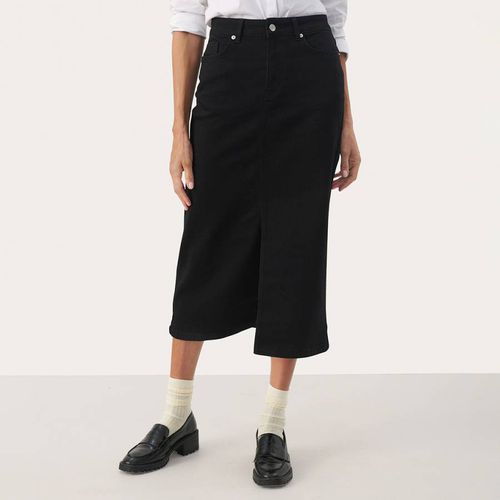 Black Dilin Denim Midi Skirt - Part Two - Modalova