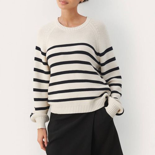 Navy/Cream Stripe Saya Jumper - Part Two - Modalova