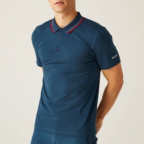 Navy Forley Cotton Polo - Regatta - Modalova