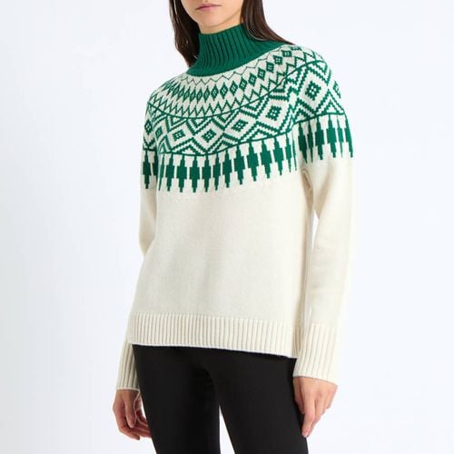 Green Cashmere Blend Fair Isle Jumper - N°· Eleven - Modalova