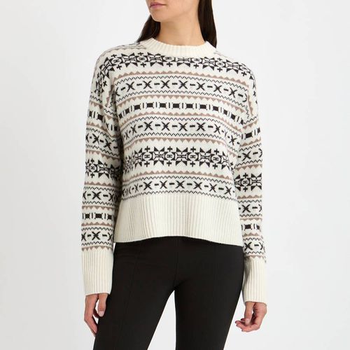 Cream Cashmere Blend Fair Isle Jumper - N°· Eleven - Modalova