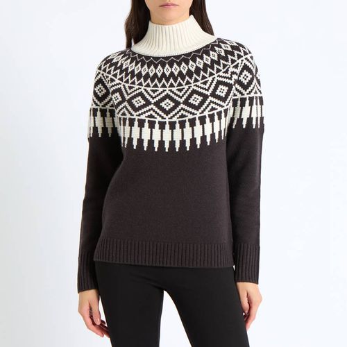 Cream Cashmere Blend Fair Isle Jumper - NÂ°Â· Eleven - Modalova