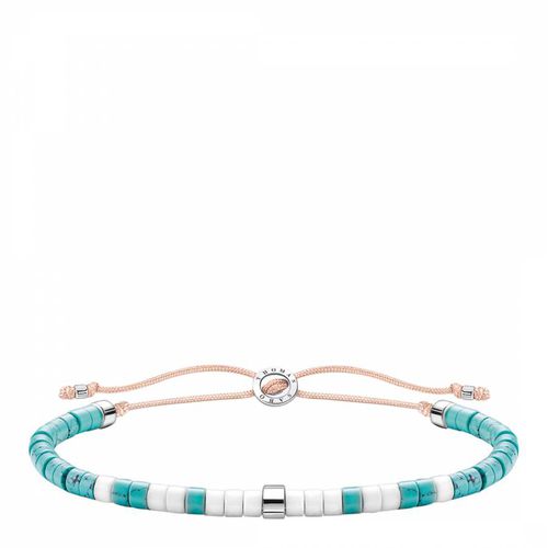 Turquoise White Beige Charm Club Bracelet - Thomas Sabo - Modalova