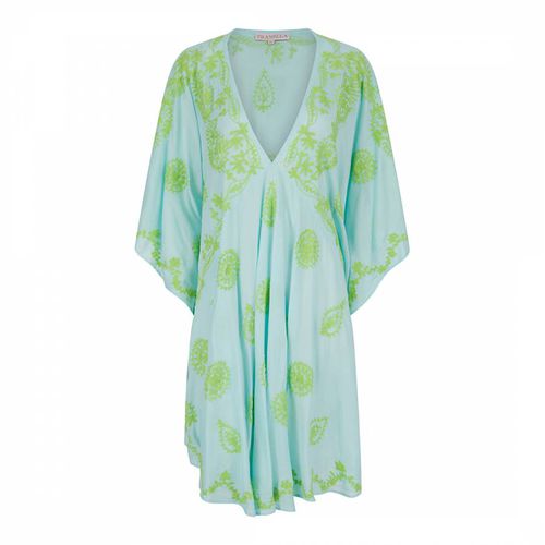 Aqua-Lime Ola Mini Dress - Pranella - Modalova