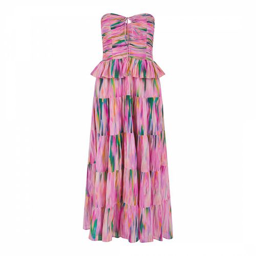 Pink Rocky Bloom Blur Dress - Pranella - Modalova