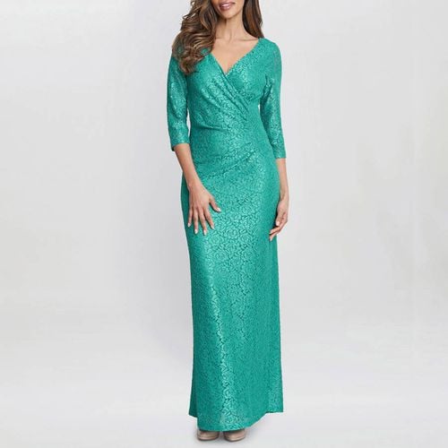 Turquoise Fearne Lace Wrap Maxi Dress - Gina Bacconi - Modalova