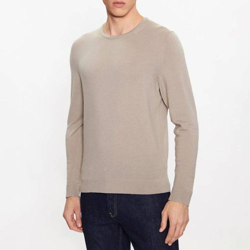 Stone Merino Crew Neck Jumper - Calvin Klein - Modalova