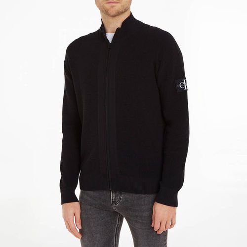 Black Core Badge Cotton Jumper - Calvin Klein - Modalova