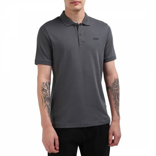 Slim Fit Smooth Cotton Polo Top - Calvin Klein - Modalova