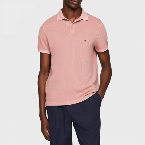 Pink Garment Dye Polo Shirt - Tommy Hilfiger - Modalova