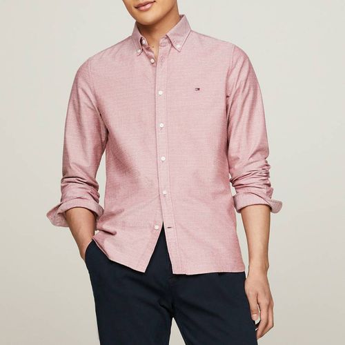 Red Printed Oxford Dobby Shirt - Tommy Hilfiger - Modalova