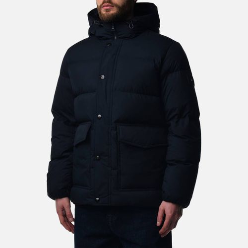 Navy Hooded Puffer Jacket - Tommy Hilfiger - Modalova