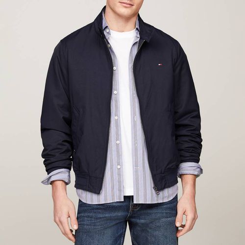 Navy Harrington Zipped Jacket - Tommy Hilfiger - Modalova