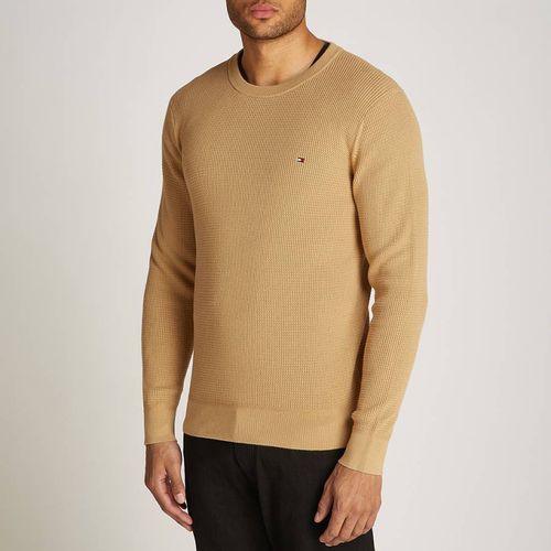 Camel Textured Jumper - Tommy Hilfiger - Modalova