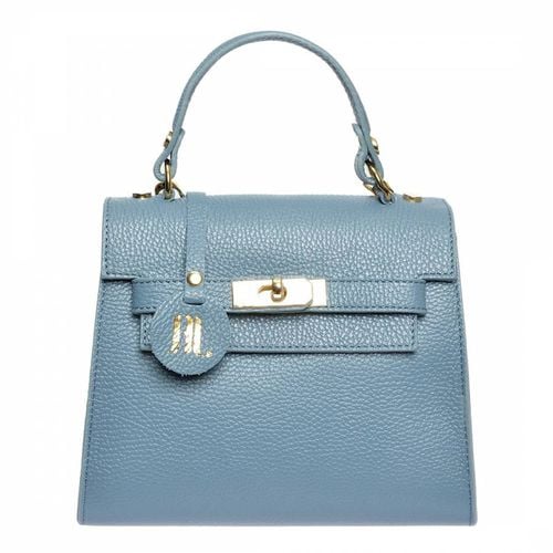 Anna Luchini Blue Top Handle Bag - Anna Luchini - Modalova