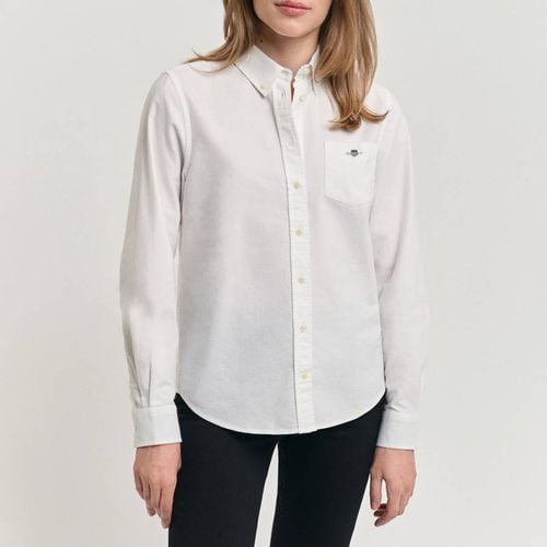 White Oxford Cotton Shirt - Gant - Modalova