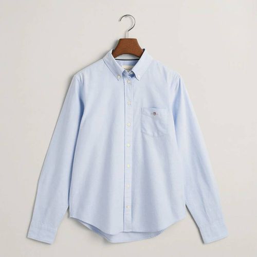 Blue Oxford Cotton Shirt - Gant - Modalova