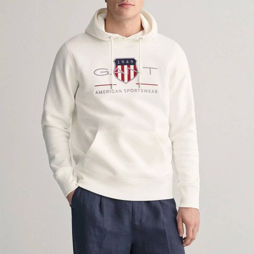 Ecru Archive Shield Chest Logo Hoodie - Gant - Modalova