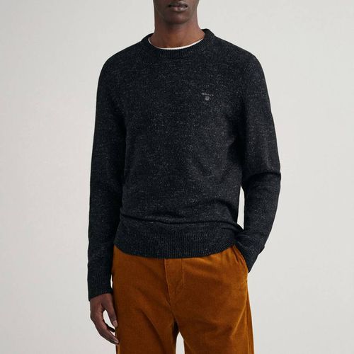 Washed Melange Crew Neck Jumper - Gant - Modalova