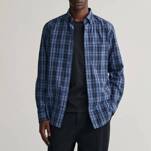 Black Check Poplin Embroidered Shirt - Gant - Modalova