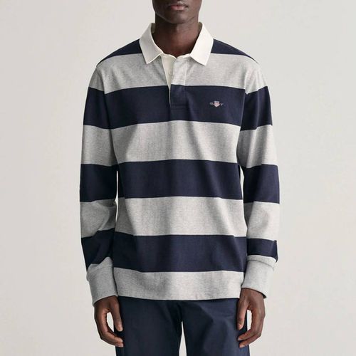 Shield Barstripe Cotton Rugby Shirt - Gant - Modalova