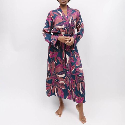 Southbank Leaf Print Dressing Gown - Fable & Eve - Modalova