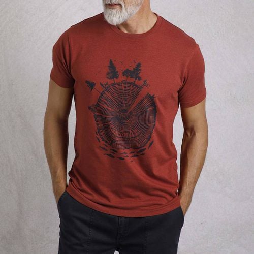 Red Woodsman Printed T-Shirt - Weird Fish - Modalova