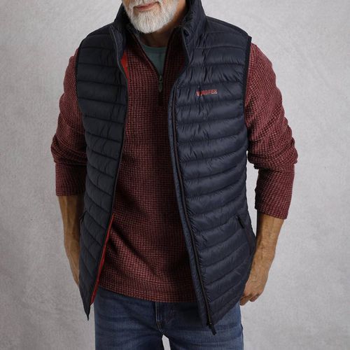 Navy Langtree Lightweight Gilet - Weird Fish - Modalova