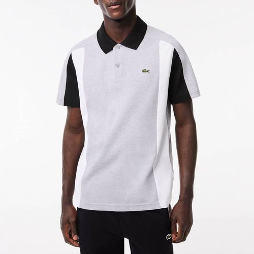 Grey/Black Colour Block Polo Shirt - Lacoste - Modalova