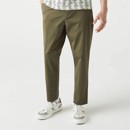 Khaki Straight Trousers - Lacoste - Modalova