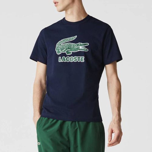 Navy Croc Crew Neck T-Shirt - Lacoste - Modalova