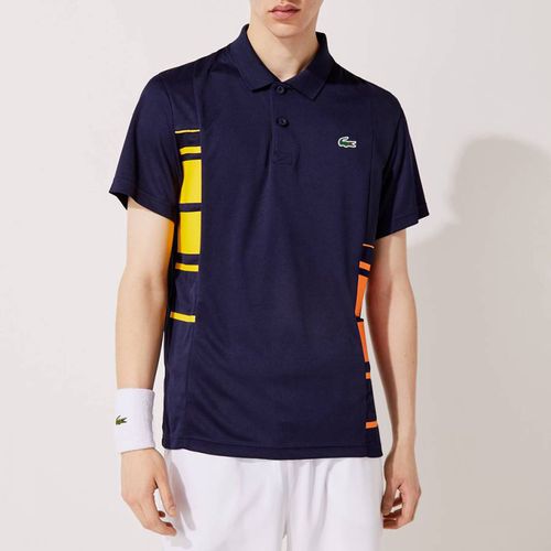 Navy Side Stripe Polo Shirt - Lacoste - Modalova