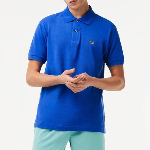 Navy Blue Short Sleeve Polo Shirt - Lacoste - Modalova