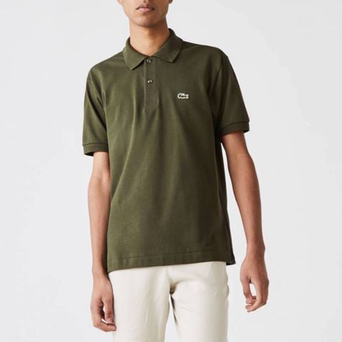 Dark Green Short Sleeve Polo Shirt - Lacoste - Modalova