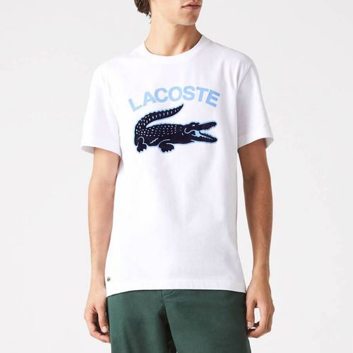 White Graphic T-Shirt - Lacoste - Modalova