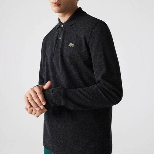 Black Long Sleeve Polo Shirt - Lacoste - Modalova